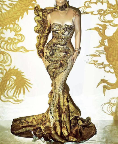 Gold Queen dress