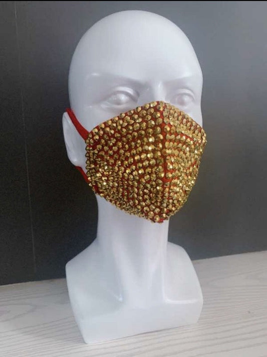 Gold and Red Mask