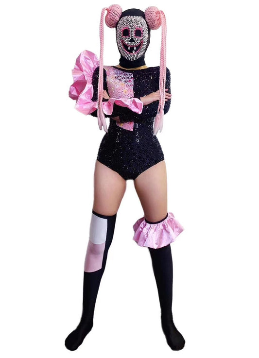 Crazy pink hallow (Mask only). Sold out until after Halloween