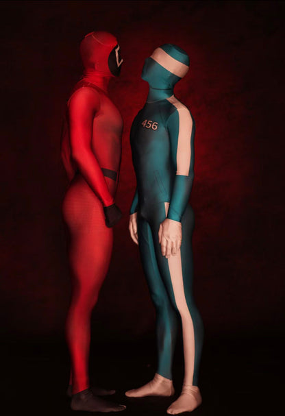 Squid bodysuit costume Red Ship Same Day