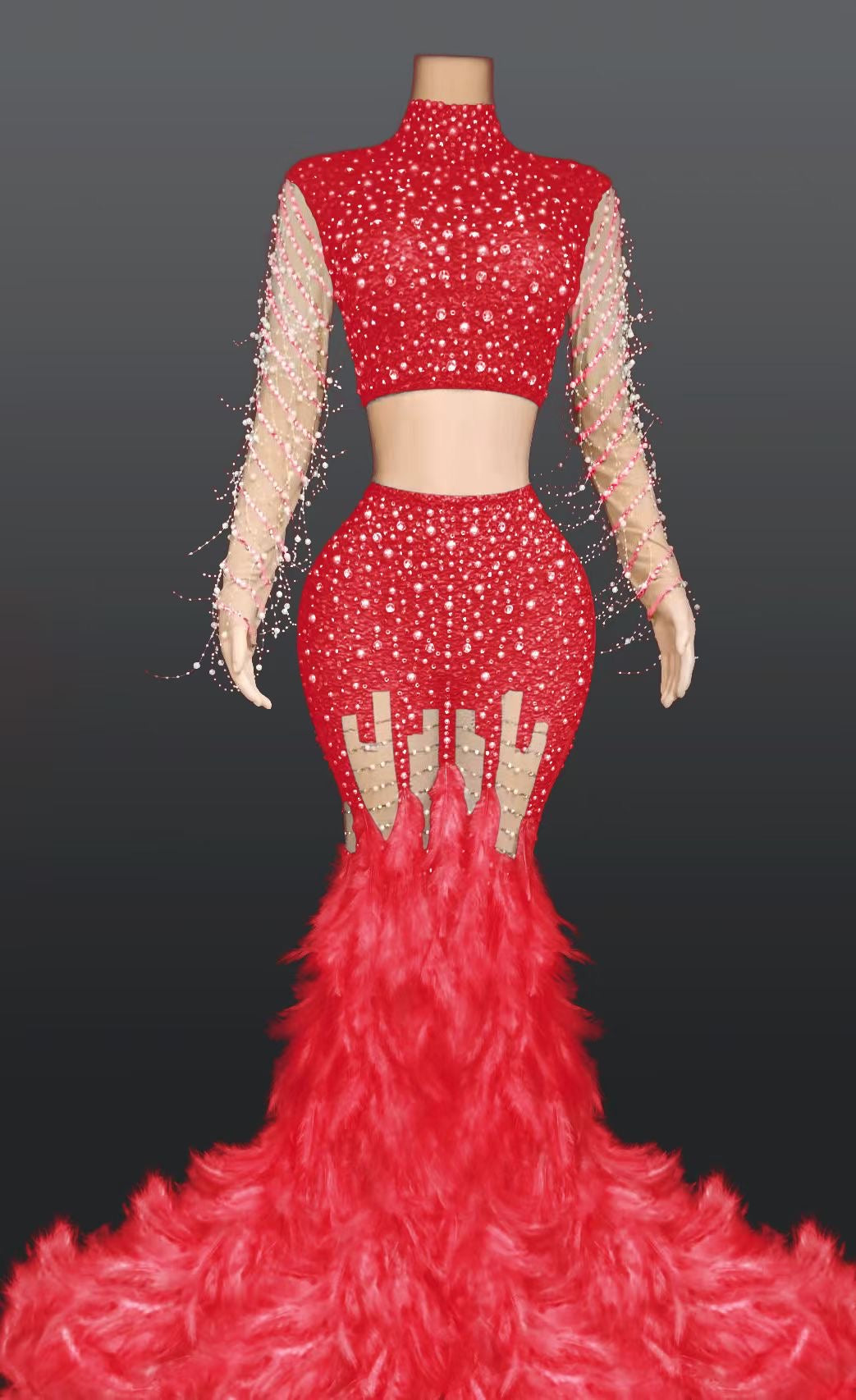 Snatched Dress Red