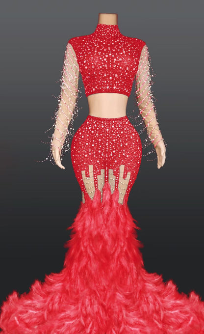 Snatched Dress Red
