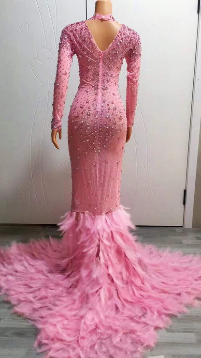Alba Queen Long Dress Pink