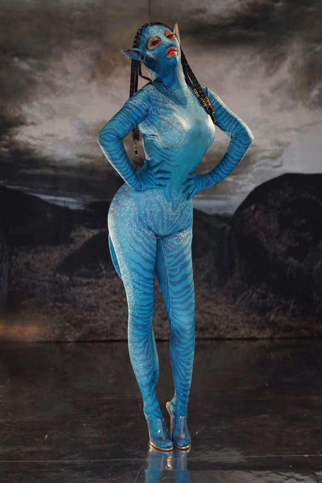 Avatar bodysuit party & events costume (women) Blue ship same day