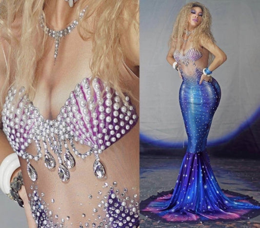 Mermaid Dress Costume Ship Same Day