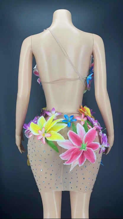 Adam and Eve Flower Dress Pink Non See-through Delayed 5 Days