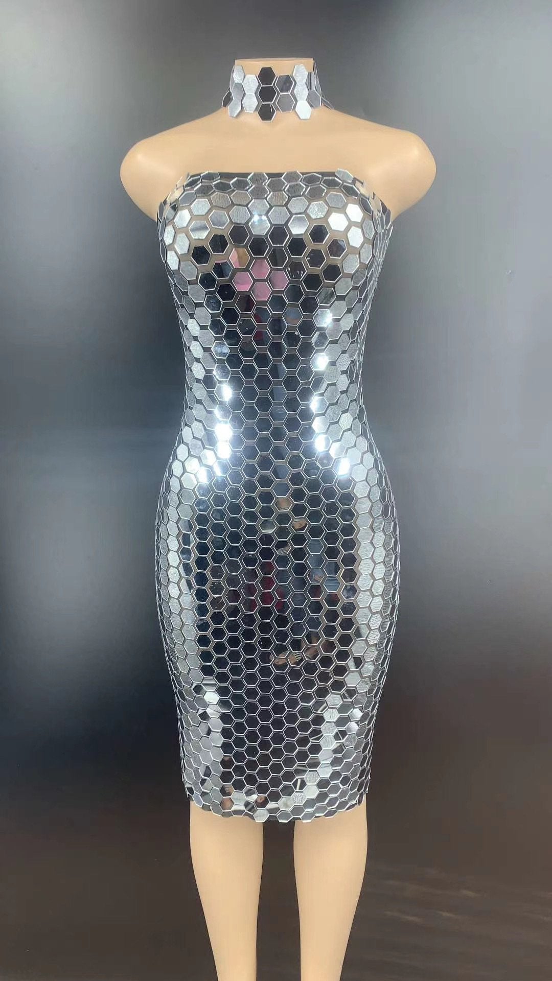Austin Mirror Dress Silver